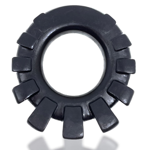 Oxballs Cock-Lug Cock Ring Black Liquid Platinum Silicone Penis Erection Band