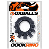 Oxballs Cock-Lug Cock Ring Black Liquid Platinum Silicone Penis Erection Band