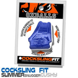 Oxballs Cocksling Fit Penis Ball Sling Ring Blue Fire Mens Erection Enhancer