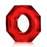 Oxballs Humpballs Cock Ring Clear Red Penis Erection Enhancer Band
