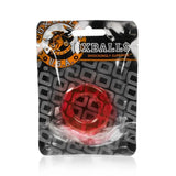 Oxballs Humpballs Cock Ring Clear Red Penis Erection Enhancer Band