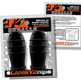 Oxballs Lankyz Silicone Nipsuckers Black Nipple Suction Stimulation