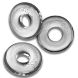 Oxballs Ringer Cock Ring 3 Pack Clear Penis Band Erection Enhancer Set