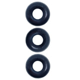 Oxballs Ringer Cock Ring 3 Pack Night Black Edition Penis Band Erection Enhancer Set