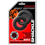 Oxballs 'Shackle' Linked Double Cock Ring - Night Edition