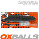 Oxballs Snake Cock Sheath Black Ice Penis Length Extension Sleeve