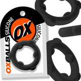 Oxballs Spinner Liquid Silicone Cock Ring Black Nub Penis Testicle Band
