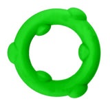 Oxballs Spinner Liquid Silicone Cock Ring Frog Green Nub Penis Testicle Band
