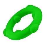 Oxballs Spinner Liquid Silicone Cock Ring Frog Green Nub Penis Testicle Band
