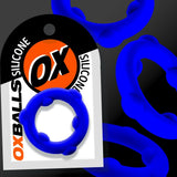 Oxballs Spinner Liquid Silicone Cock Ring Glacier Blue Nub Penis Testicle 