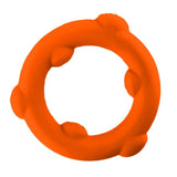 Oxballs Spinner Liquid Silicone Cock Ring Orange Nub Penis Testicle Band