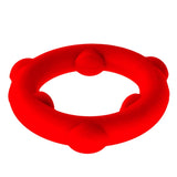 Oxballs Spinner Liquid Silicone Cock Ring Red Nub Penis Testicle Band