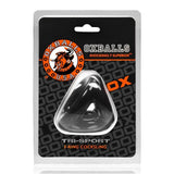 Oxballs Tri-Sport 3 Ring Cocksling Black Triple Penis Testicle Band