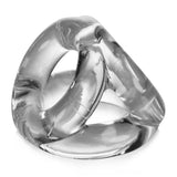 Oxballs Tri-Sport 3 Ring Cocksling Clear Triple Penis Testicle Band