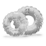 Oxballs Truckt Cock Ring Set Clear 2 Size Penis Erection Ball Band