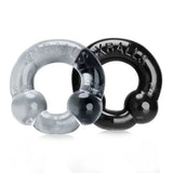 Oxballs Ultraballs 2 Cock Ring Set Black Clear Penis Erection Enhancer