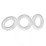 Oxballs Willy Rings Cock Ring 3 Pack White Penis Erection Band Set