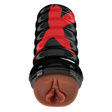 PDX Elite Air Tight Pussy Stroker Realistic Brown Skin Suction Masturbator Sex Toy