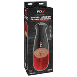 PDX Elite Fuck-O-Matic Pro XL Pussy Stroker Brown Skin Vibrating Suction Masturbator Sex Toy