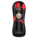 PDX Elite Oral Vibrating Stroker Mouth Masturbator Cup Bullet Vibe Sex Toy