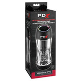 PDX Elite ViewTube Pro See-Thru Vibrating Stroker Intermittent Suction Masturbator Sex Toy