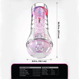 PDX Elite ViewTube XXL See-Thru LED Light Stroker Clear Masturbator Sex Toy