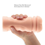 PDX Extreme Mega Grip Squeezable Vibrating Pussy Stroker Realistic Masturbator Sex Toy