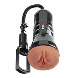 PDX Extreme Wet Pussies Super Sucker XXL Stroker Brown Skin Realistic Masturbator Suction Pump Sex Toy