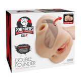 PDX Plus Double Pounder Vibrating Squeeze Stroker Remote Control Masturbator Sex Toy