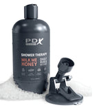 PDX Plus Milk Me Honey Shower Therapy Discreet Stroker Tan Skin Realistic Pussy Masturbator Sex Toy