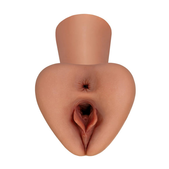 PDX Plus Pick Your Pleasure XL Stroker Brown Skin Realistic Pussy Anal Masturbator Sex Toy