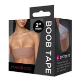 Peekaboos Boob Tape 15ft Light Brown Skin Colour Discreet Breast Lift Support