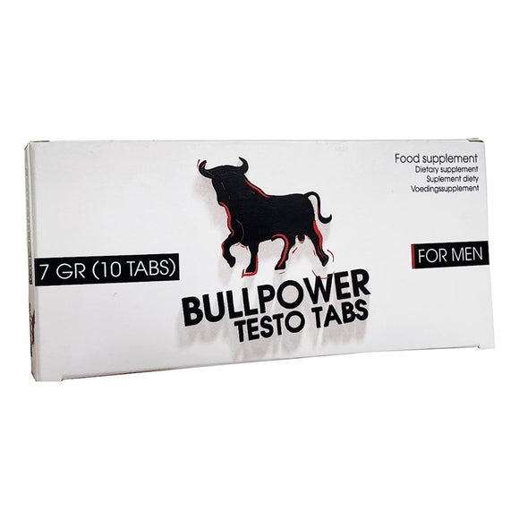 Pharmquests BullPower Testo Tabs Food Supplement For Men Sexual Libido Boost 10 Pack