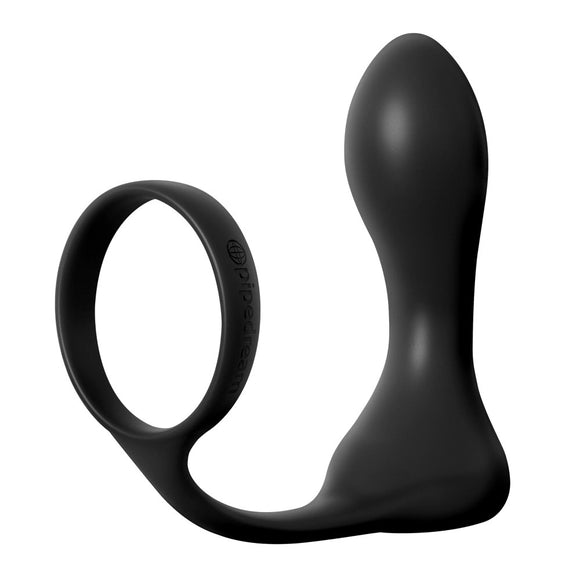 Pipedream Anal Fantasy Elite Rechargeable Ass-Gasm Pro Vibrating Prostate Butt Plug & Cock Ring Mens Sex Toy