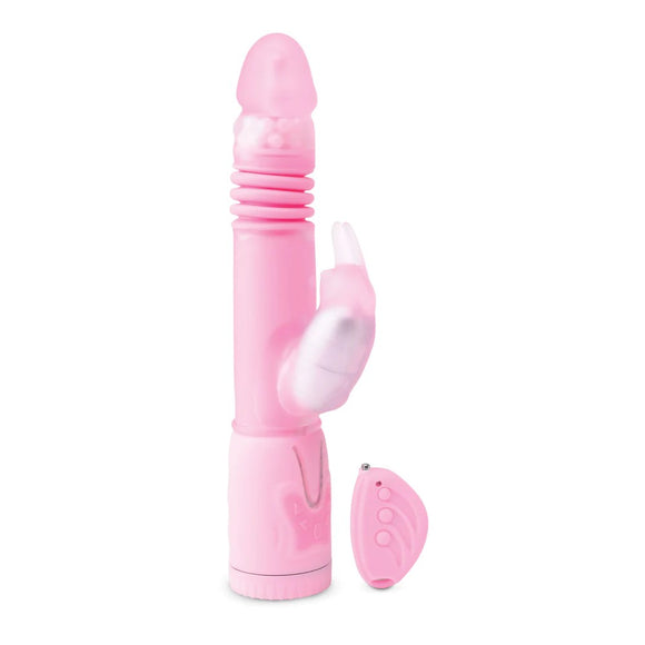 Pipedream Rabbit Pearl Remote Control Thrusting Rotator Vibrator Rampant Pink Bunny Sex Toy