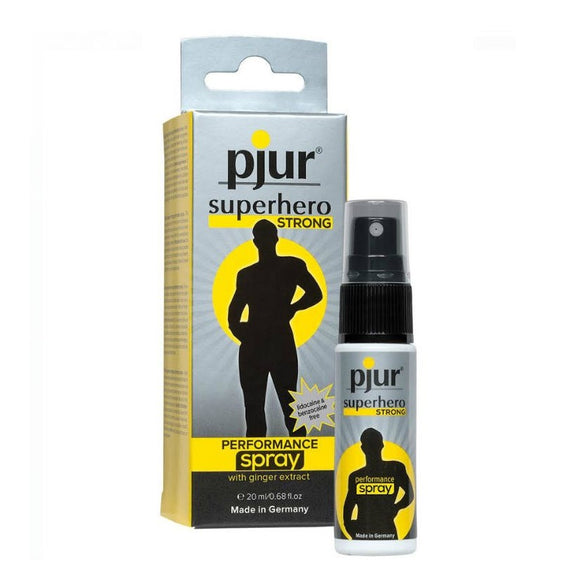 Pjur Superhero Strong Delay Prolong Desensitize Penis Performance Sex Spray 20ml