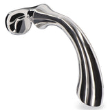 Playhouse Ribbed Stainless Steel Pleasure Wand Metal Dildo Temperature Play Probe Sex Toy