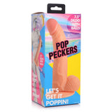 Pop Peckers 7.5" Dildo with Balls Light Skin Realistic Penis Sex Toy