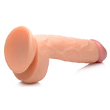 Pop Peckers 8.25" Dildo with Balls Light Skin Tone Realistic Penis Sex Toy