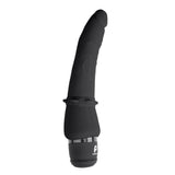 Powercocks 7" Slim Anal Realistic Vibrator Black Penis Vibe Sex Toy