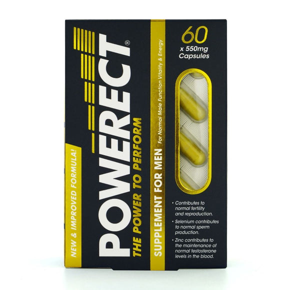 Powerect Food Supplement For Men Erectile Dysfunction Vitamin 60 Capsules Pack