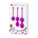 Pretty Love Kegel Ball Training Set Pelvic Floor Weight Exercise Pink