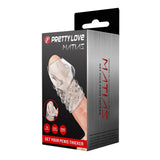 Pretty Love Matias Penis Sleeve Clear Ribbed Stimulation Cock Girth Sheath