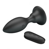 Pretty Love Mr Play Vibrating Black Butt Plug Remote Control Anal Vibrator USB Rechargeable Power Sex Toy