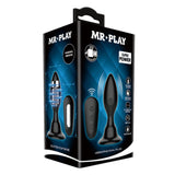Pretty Love Mr Play Vibrating Black Butt Plug Remote Control Anal Vibrator USB Rechargeable Power Sex Toy