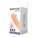 Pretty Love Oscar Penis Sleeve Flesh Ribbed Stimulation Soft Cock Girth Sheath