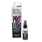 Pro Blo Numbing Deep Throat Oral Sex Spray 29ml Bubblegum Flavour