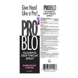 Pro Blo Numbing Deep Throat Oral Sex Spray 29ml Bubblegum Flavour