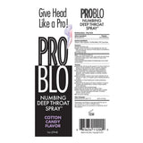 Pro Blo Numbing Deep Throat Oral Sex Spray 29ml Cotton Candy Flavour