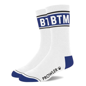 Prowler BTM Bottom Socks White Blue Cotton Gay Pride Sexy Footwear